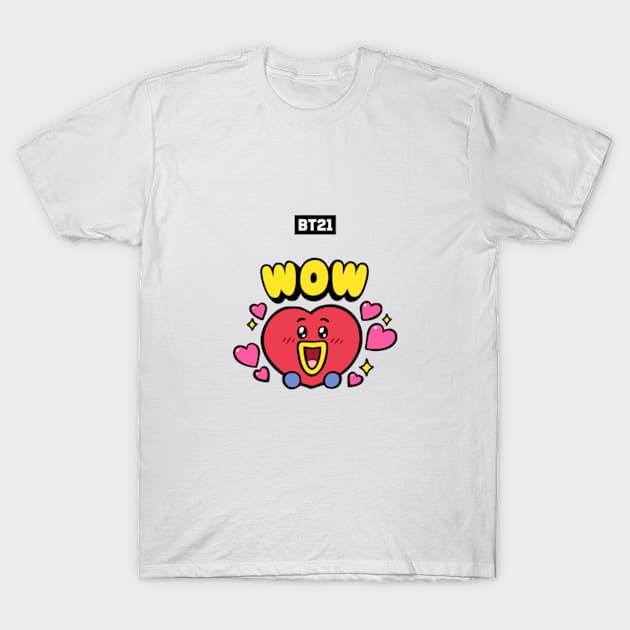 bt21 bts exclusive design 122 T-Shirt by Typography Dose